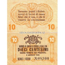 10 Centesimi 1918 Cassa Veneta - Bankovka - Itálie